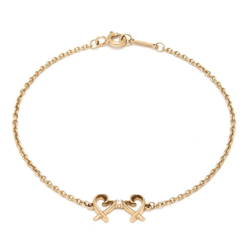 Tiffany Bracelet Tiffany&Co. K18Yg 750 D0.01Ct 16.7