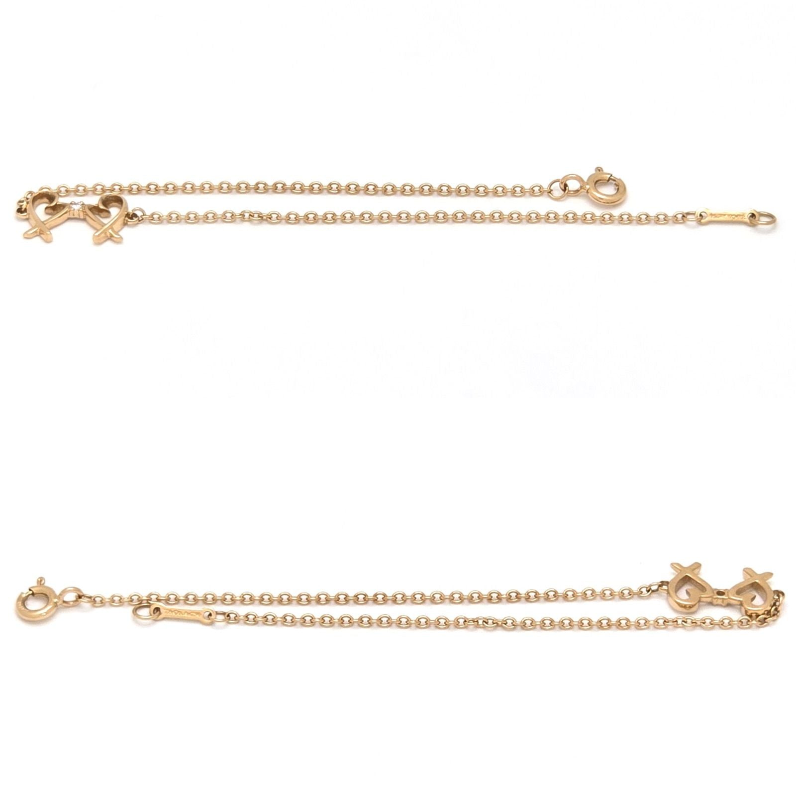 Tiffany Bracelet Tiffany&Co. K18Yg 750 D0.01Ct 16.7
