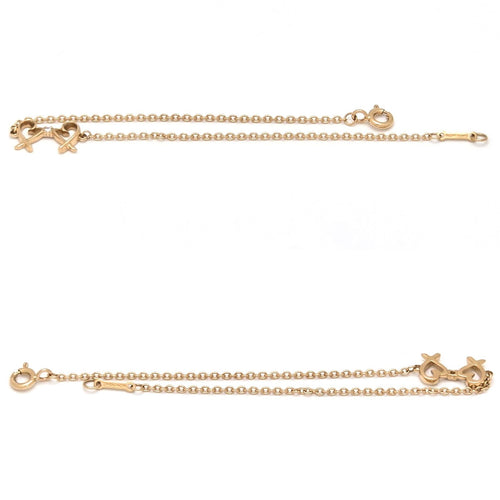 Tiffany Bracelet Tiffany&Co. K18Yg 750 D0.01Ct 16.7