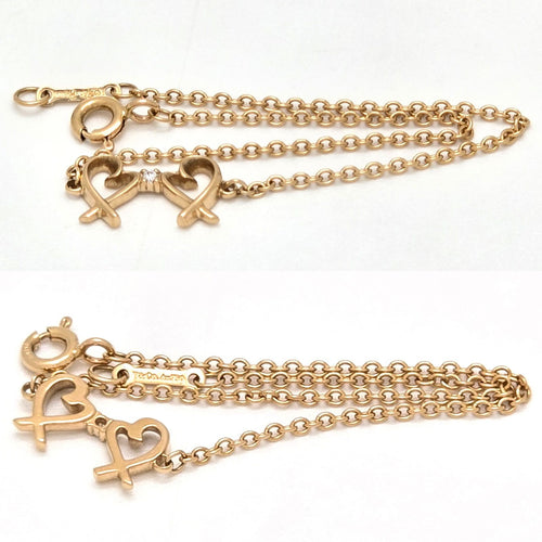 Tiffany Bracelet Tiffany&Co. K18Yg 750 D0.01Ct 16.7
