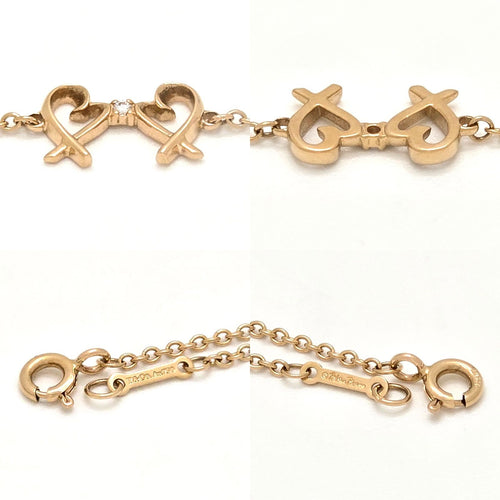 Tiffany Bracelet Tiffany&Co. K18Yg 750 D0.01Ct 16.7