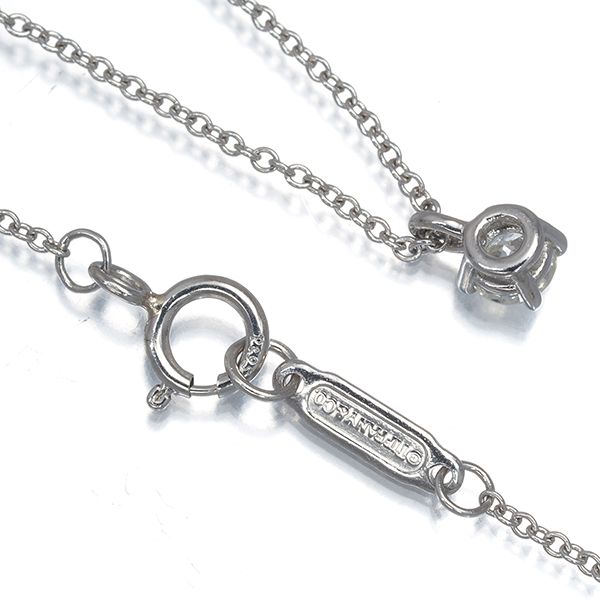 Tiffany Necklace 0.17Ct Pt950 #192836