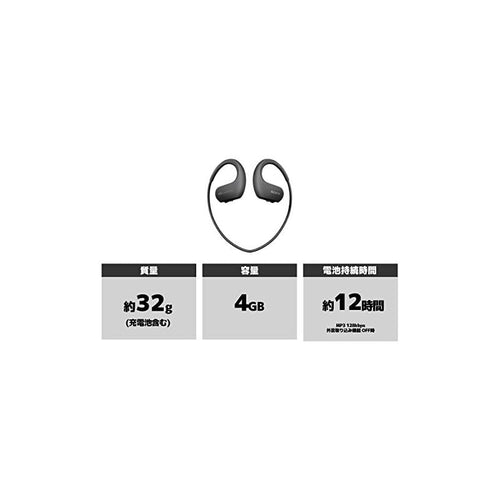 Surveillance Camera (Sony) W Nw-Ws413 4Gb Mp3 Bm 0