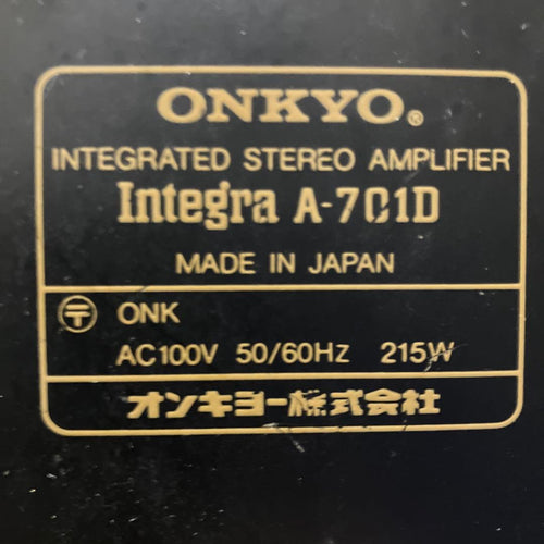 Onkyo Av Amplifiers A-7010D