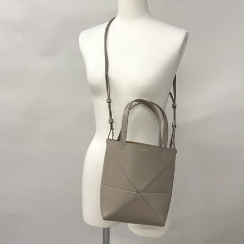 Loewe Shoulder Bag Puzzle Fold Tote Mini Sand 2150