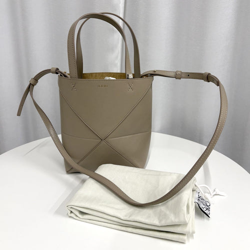 Loewe Shoulder Bag Puzzle Fold Tote Mini Sand 2150