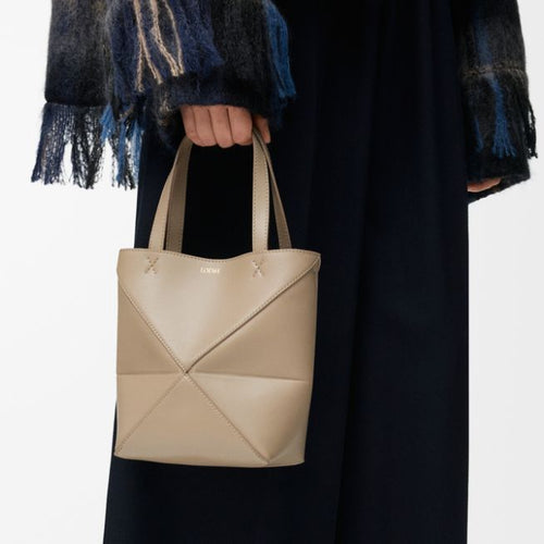 Loewe Shoulder Bag Puzzle Fold Tote Mini Sand 2150