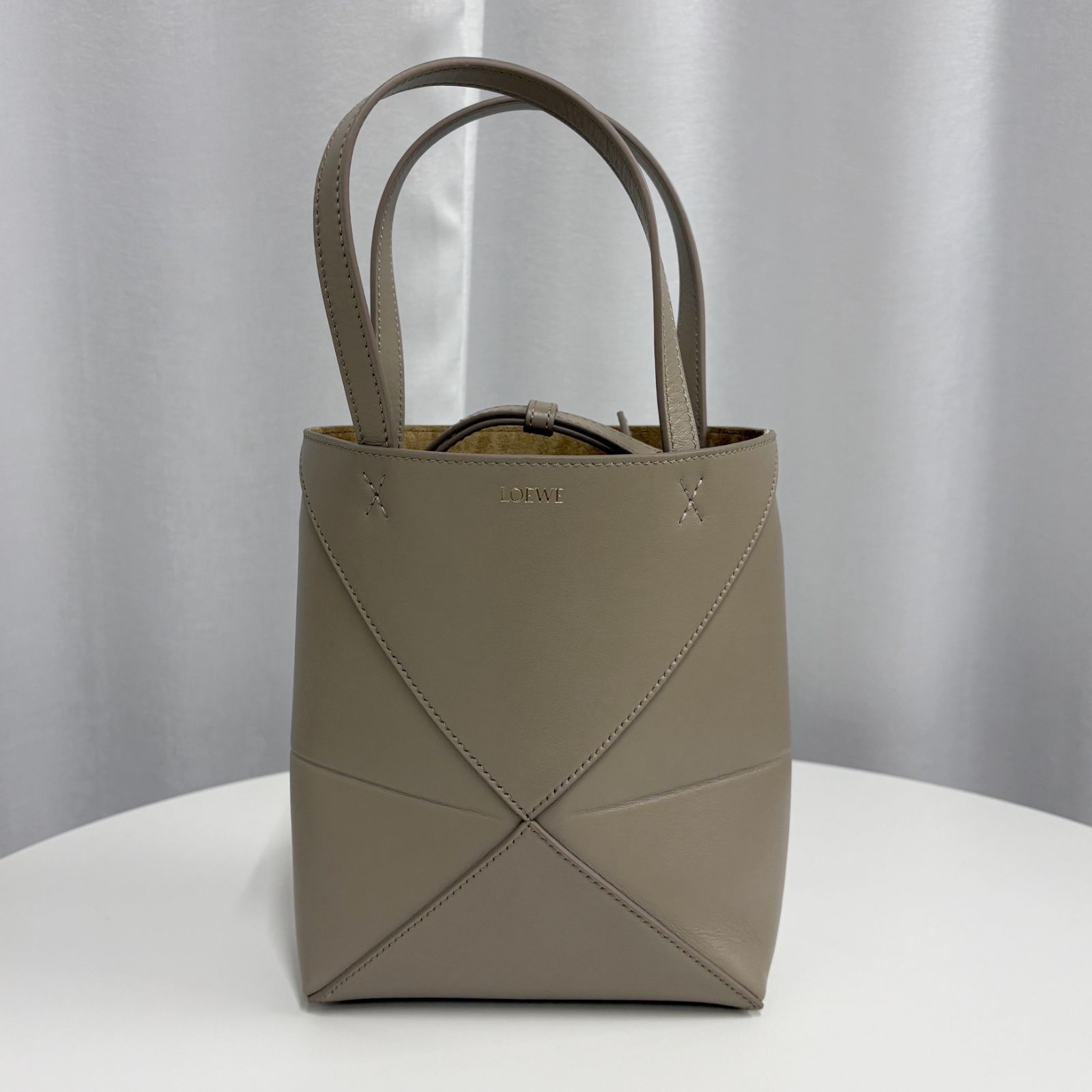 Loewe Shoulder Bag Puzzle Fold Tote Mini Sand 2150