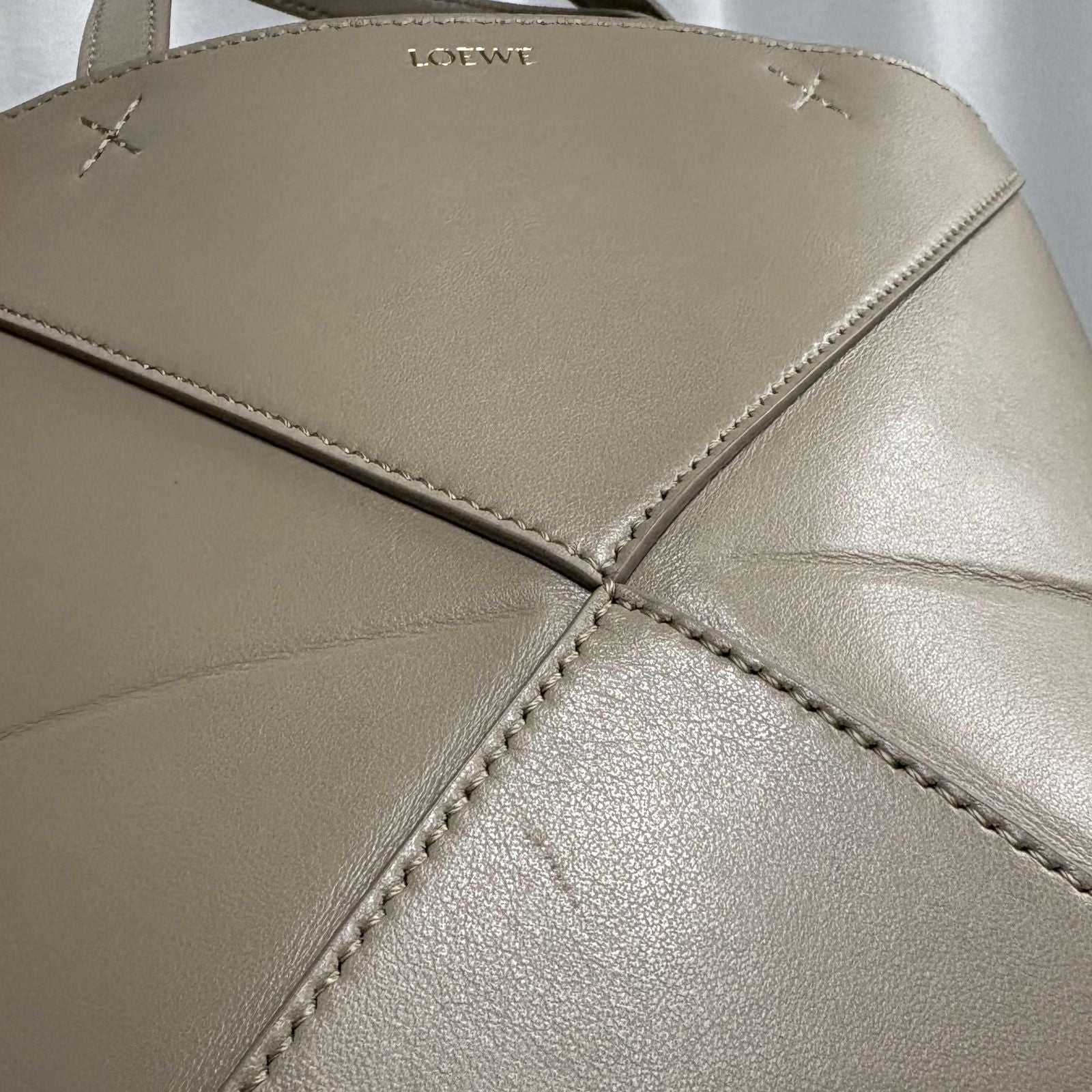 Loewe Shoulder Bag Puzzle Fold Tote Mini Sand 2150