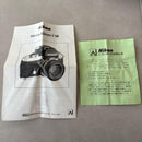 Nikon Lens (Single Focus) Nikkor F/1.4 Ai