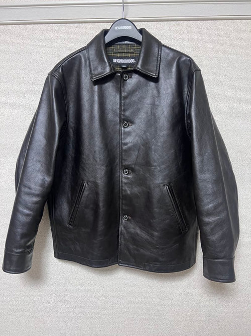 Neighborhood Other Leather Car Coat 25Aw Nbhd Brown