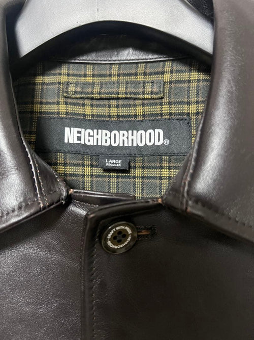 Neighborhood Other Leather Car Coat 25Aw Nbhd Brown