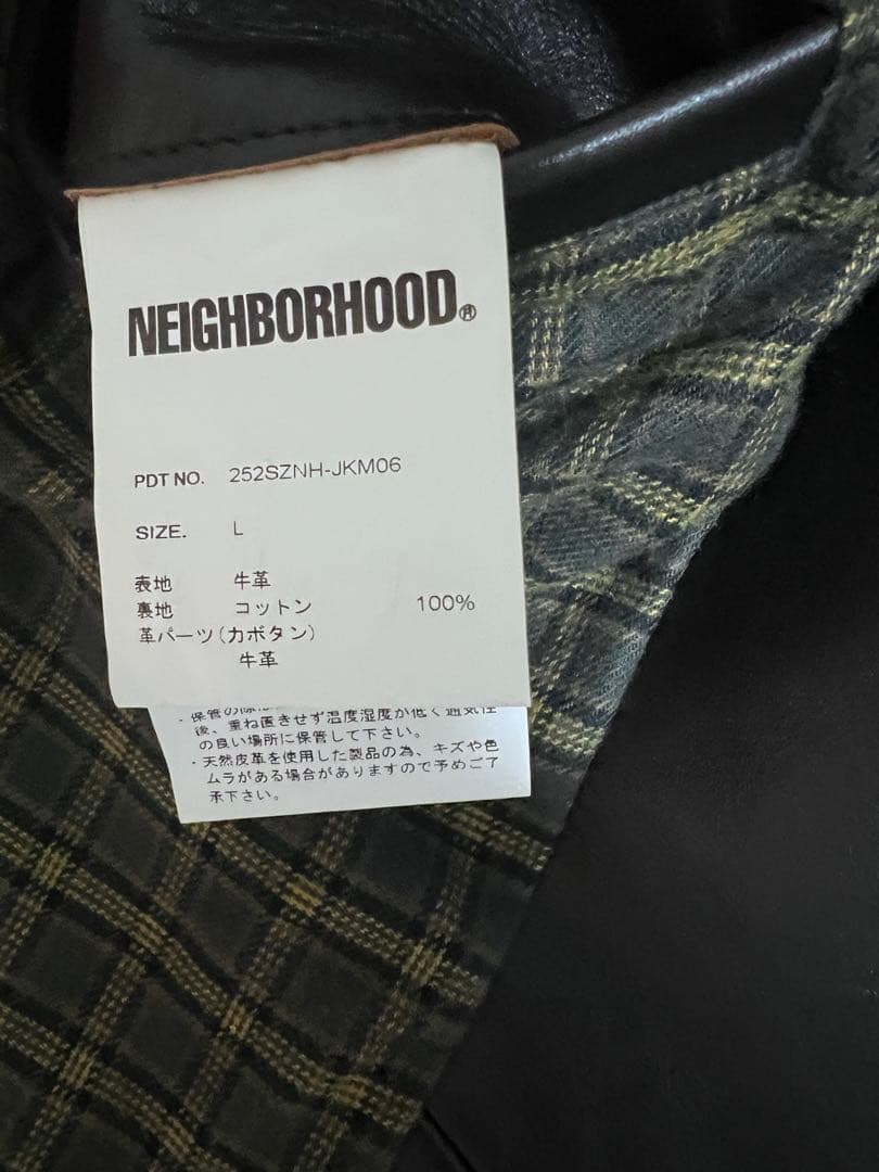 Neighborhood Other Leather Car Coat 25Aw Nbhd Brown