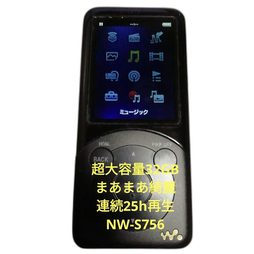 Sony Digital Audio Player 32Gb Nw-S756 25H