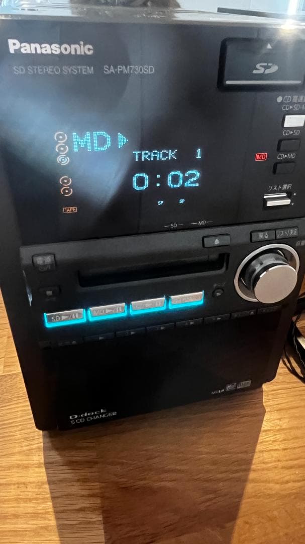 Panasonic Cd, Md Cassette Decks Sa-Pm730Sd Cd/Md/Sd