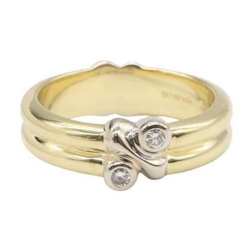 Tiffany Ring Co #8.5 K18 K18Wg