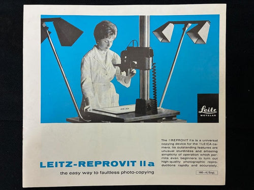 Leica Range Finder Camera Leitz Reprovid Iia 1967