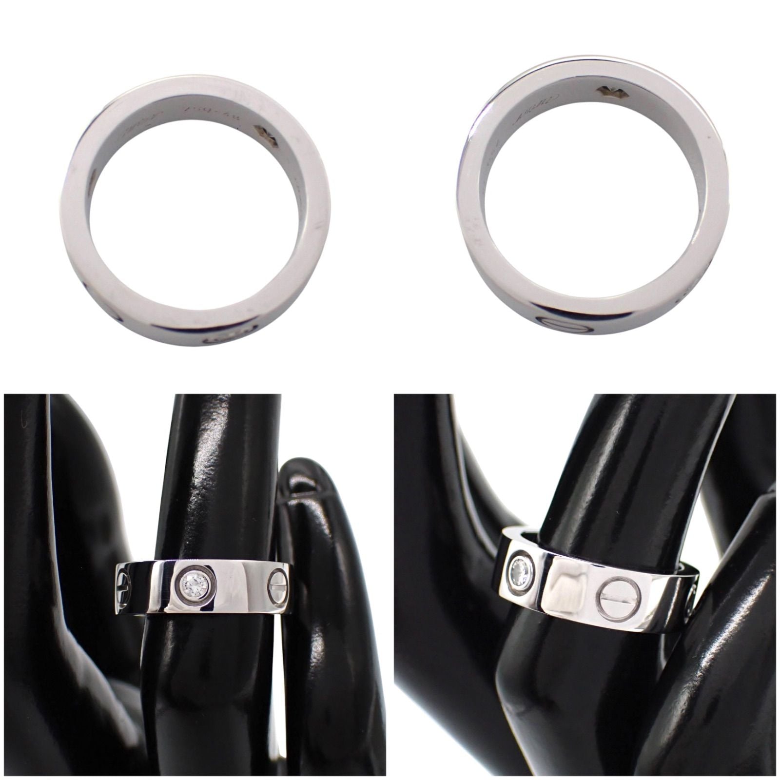 Cartier Ring 48 3P 750 K18 8 Wg Love 4964