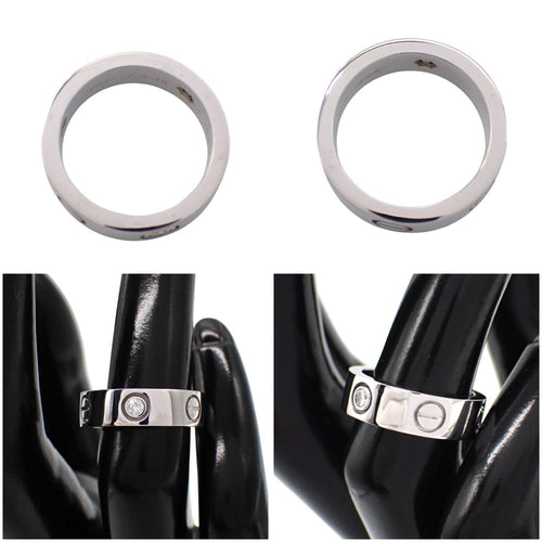Cartier Ring 48 3P 750 K18 8 Wg Love 4964