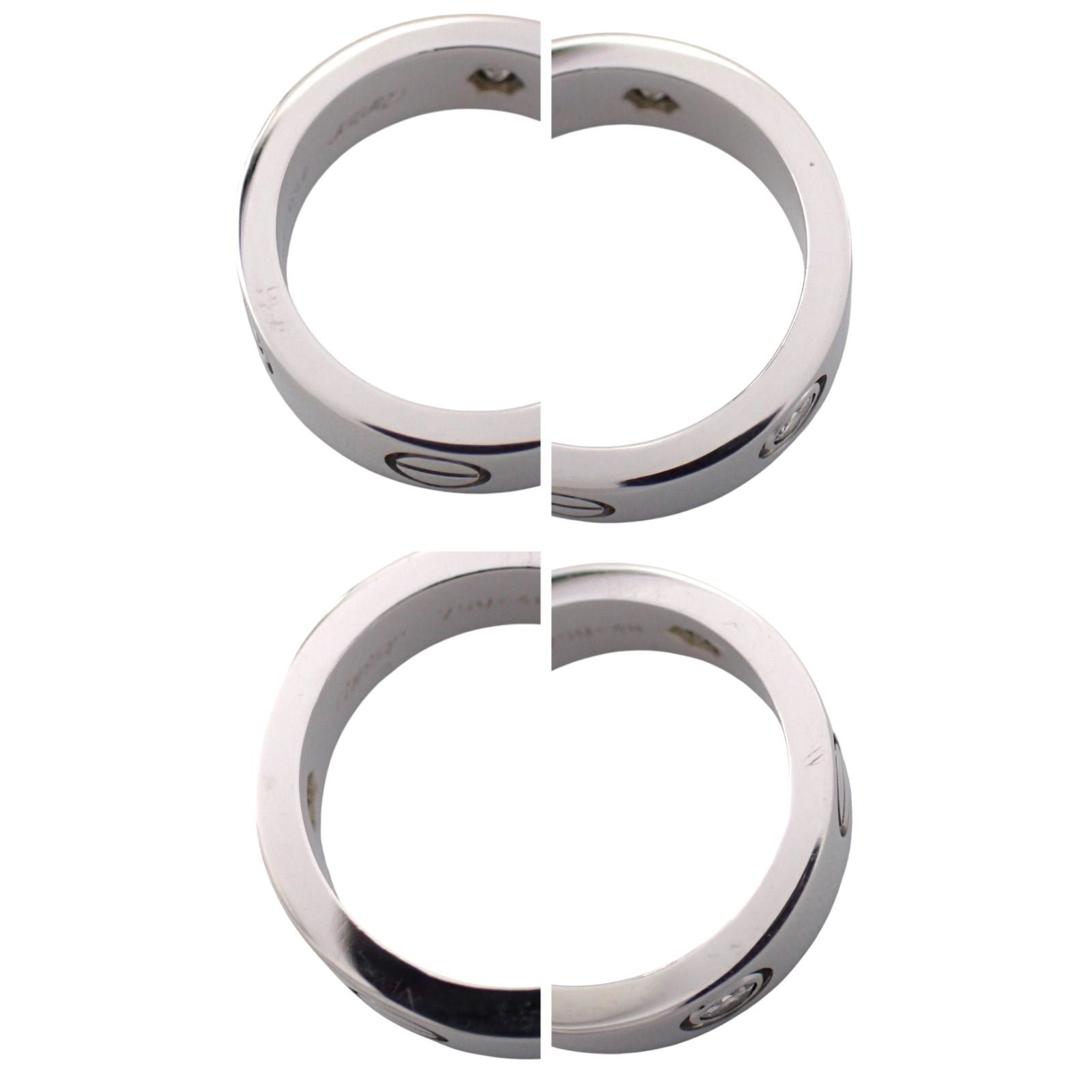 Cartier Ring 48 3P 750 K18 8 Wg Love 4964