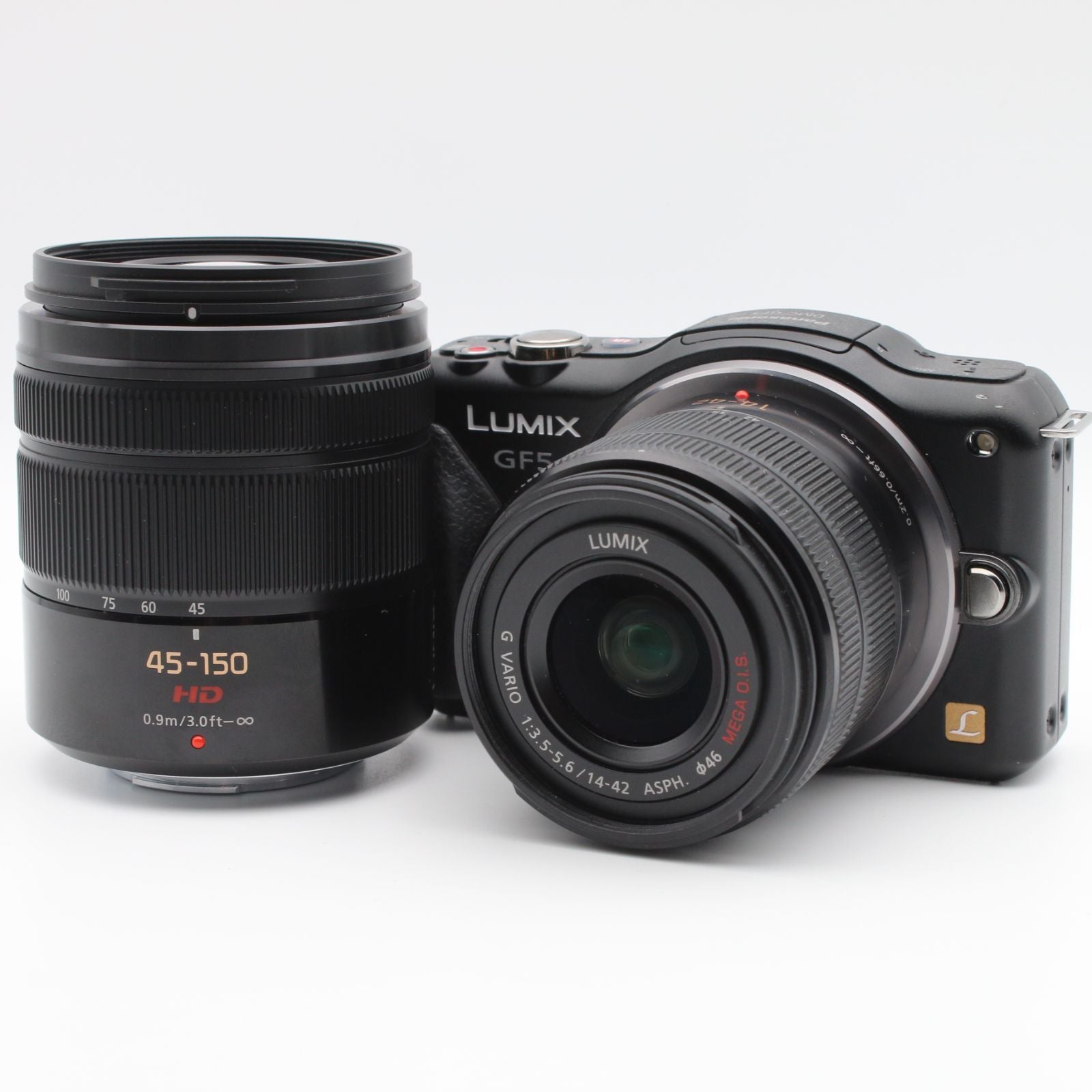 Panasonic Mirrorless Interchangeable Lips Lumix Dmc-Gf5 14-42Mm 45-150Mm