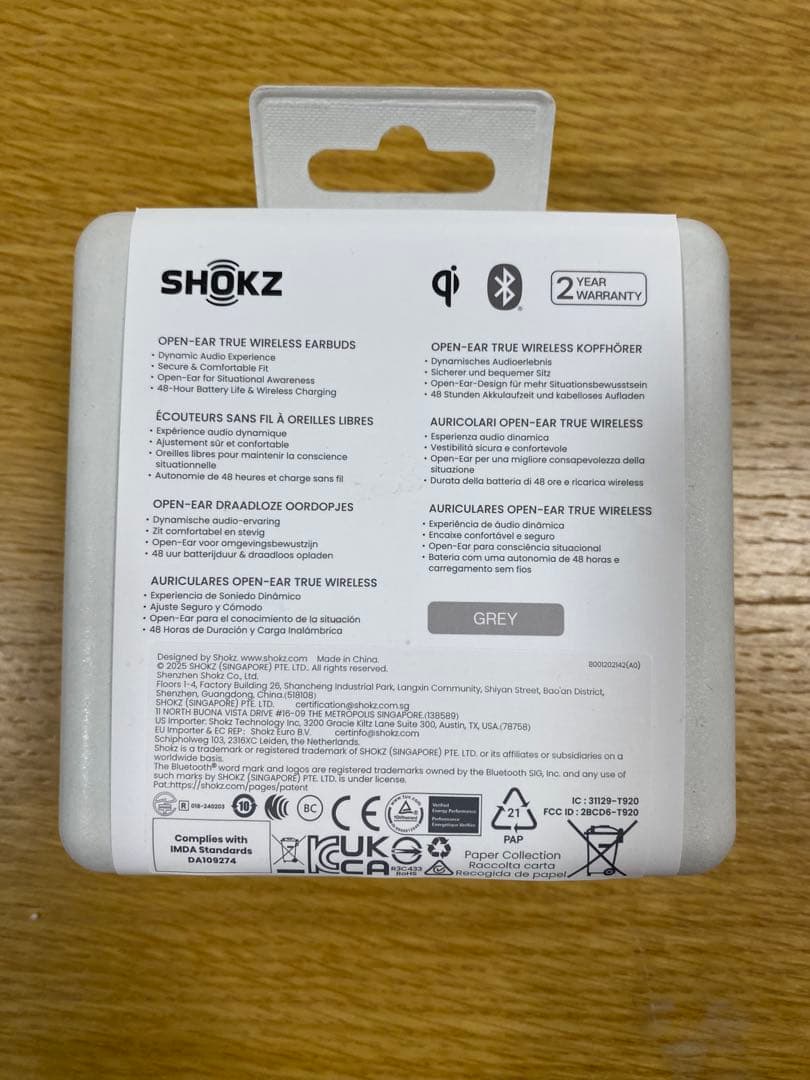 Wireless Earphone Shokz Openfit 2+