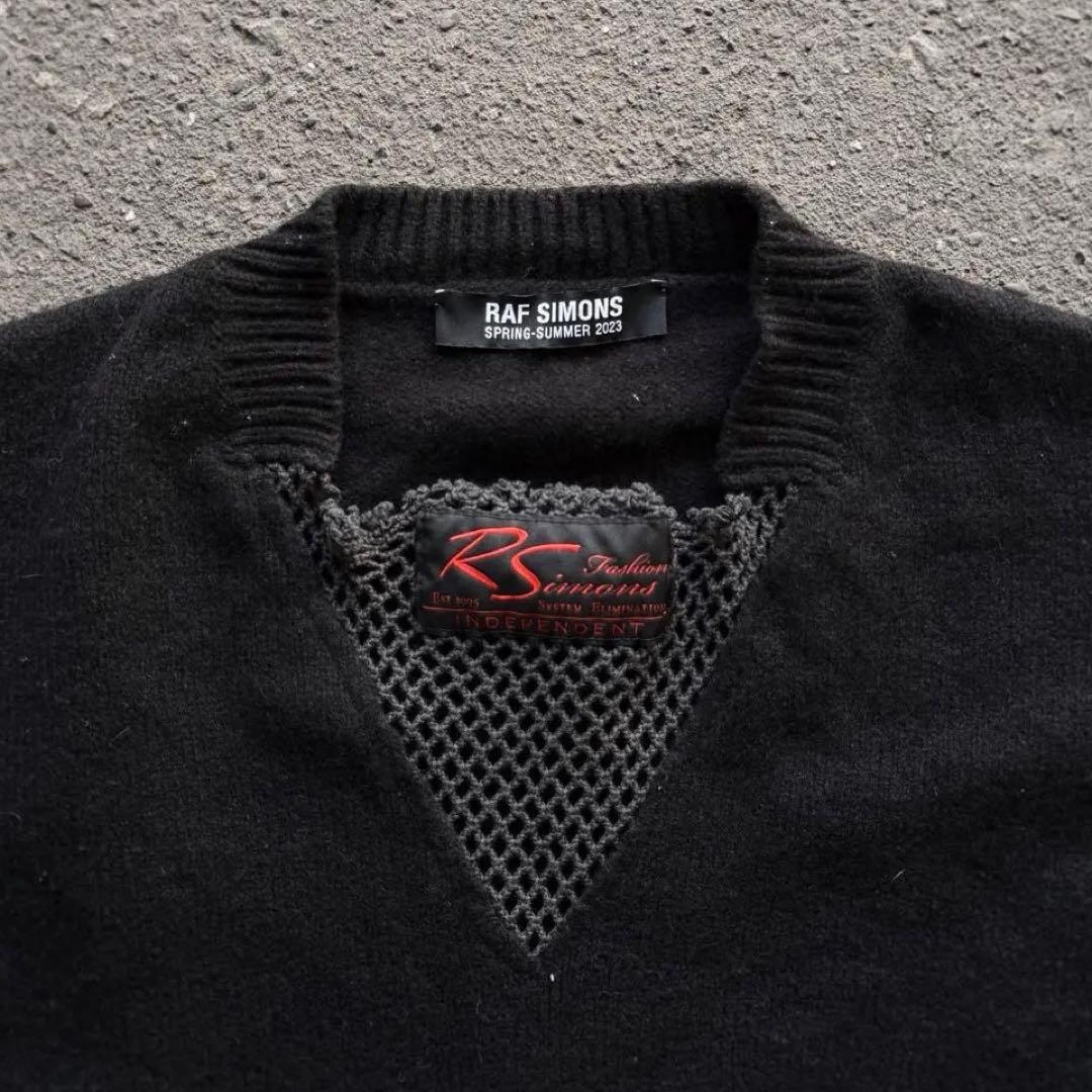 Raf Simons Knit Sweater Ss23 Fishnet Tee