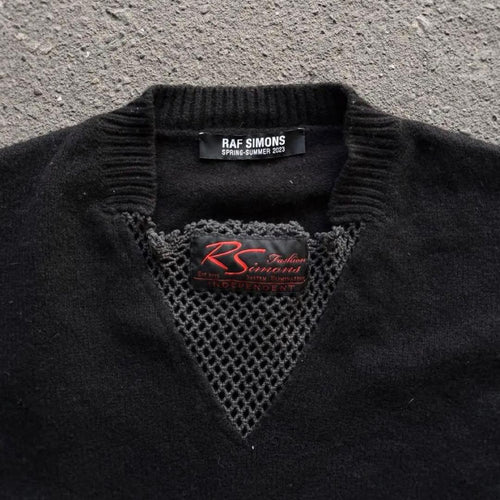 Raf Simons Knit Sweater Ss23 Fishnet Tee