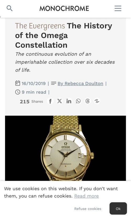 Omega Quartz Watches Constellation
