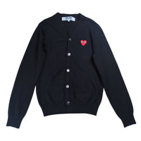 Play Comme Des Garcons Cardigan Heart Motif Wool