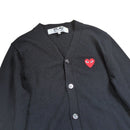 Play Comme Des Garcons Cardigan Heart Motif Wool