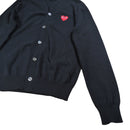 Play Comme Des Garcons Cardigan Heart Motif Wool
