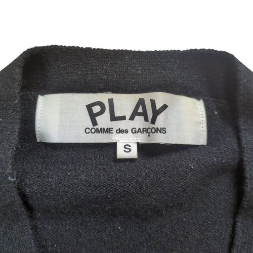 Play Comme Des Garcons Cardigan Heart Motif Wool