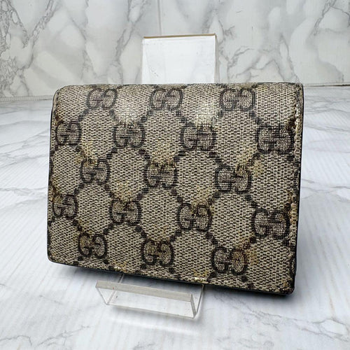 Gucci Bi-Fold Wallet 01 Pvc Bee Gg L1