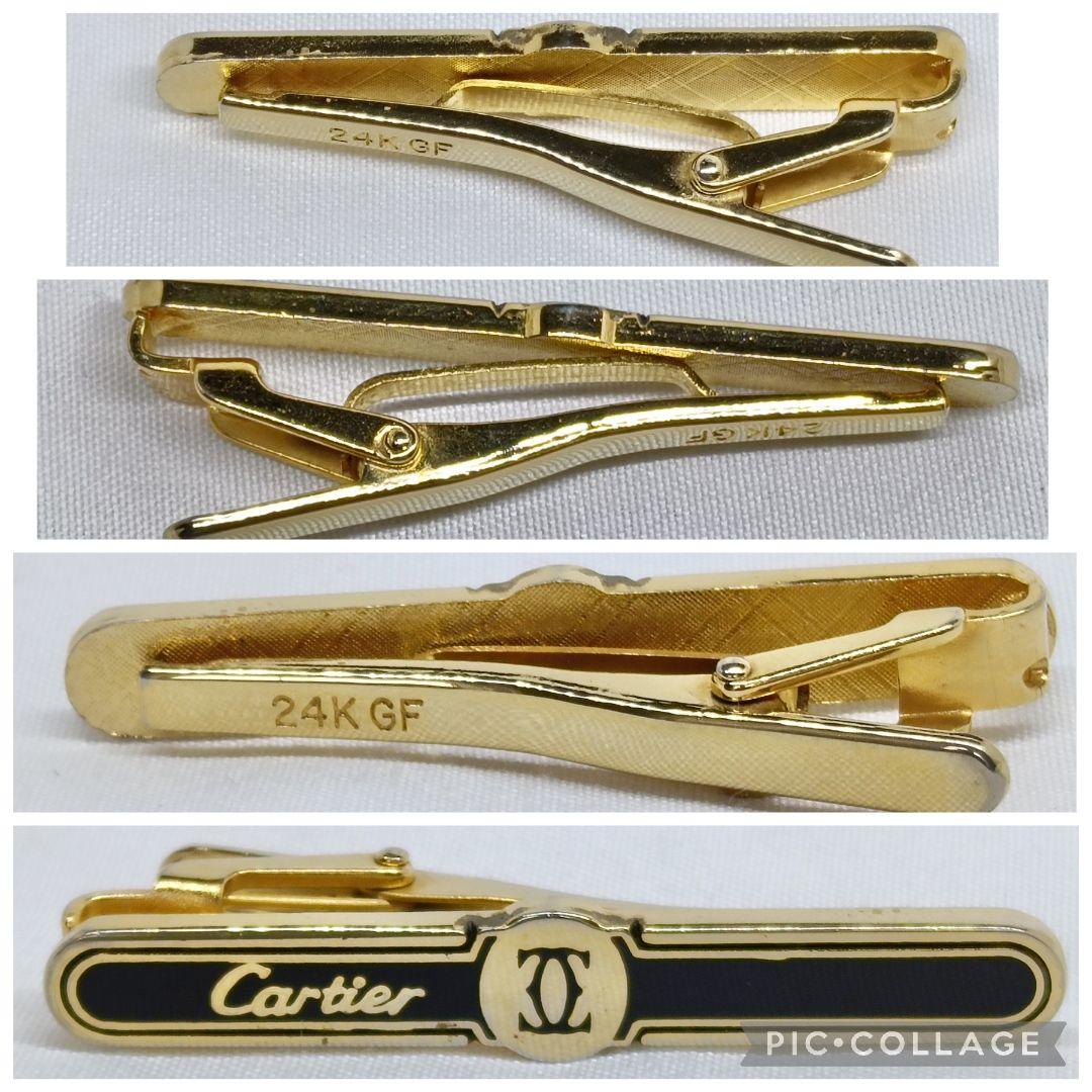 Cartier Tie Pins Clips 24K Gf