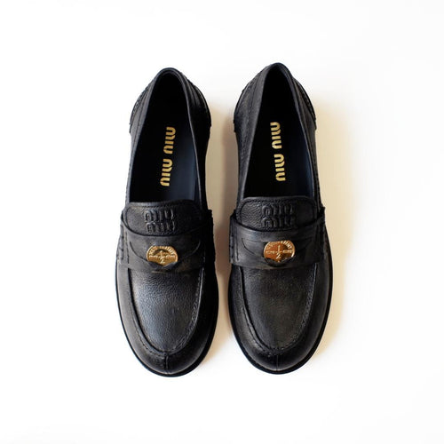 Miu Loafers Dress Shoes