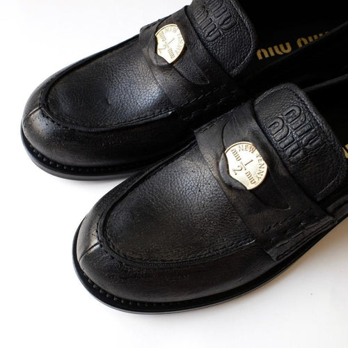 Miu Loafers Dress Shoes
