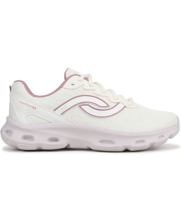 Sneakers Ryka Womens Activfoam X2 Running Inspi Red Shoes Egret White Mesh