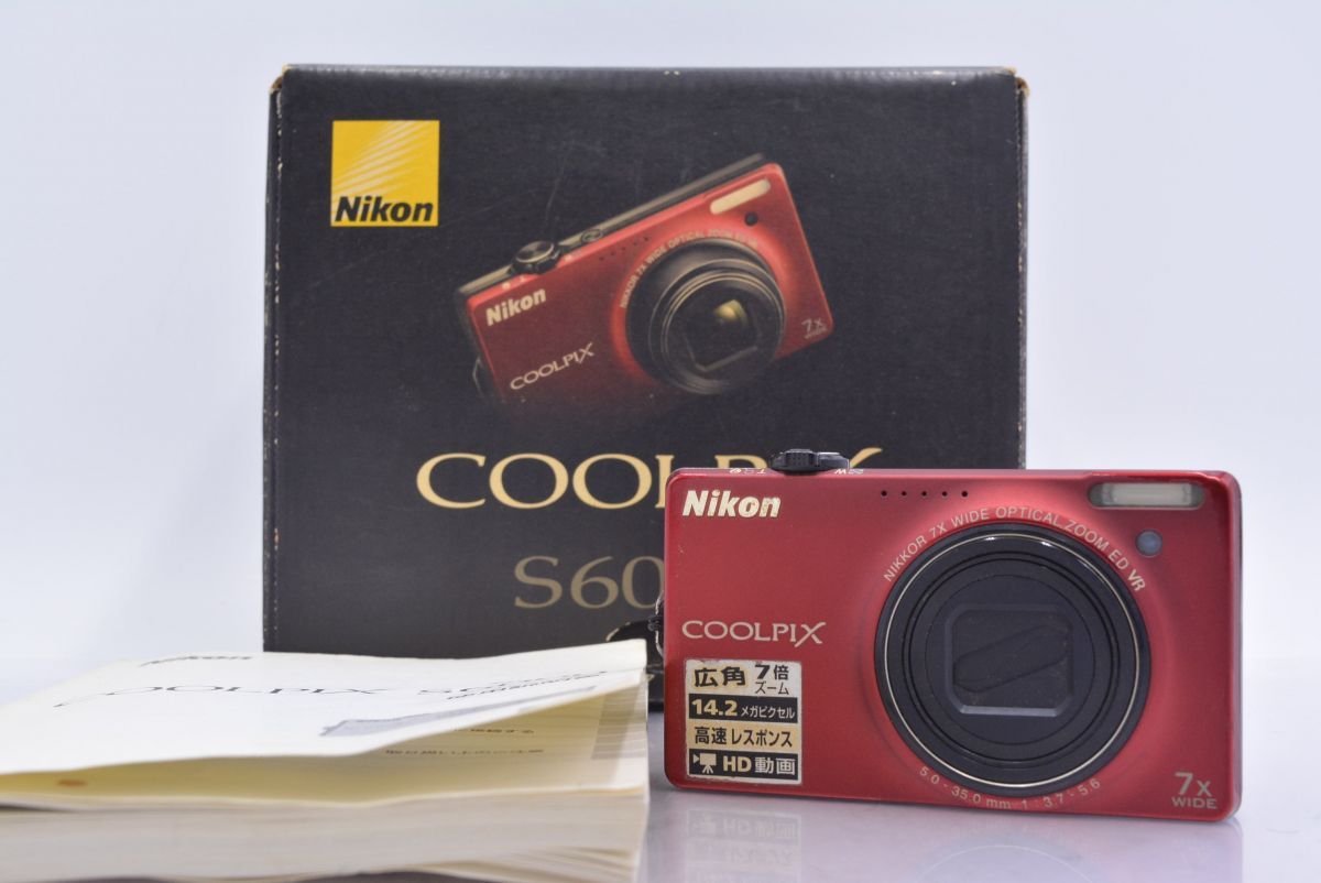 Compact Digital Camera Nikon Coolpix S6000 7X #Am5351