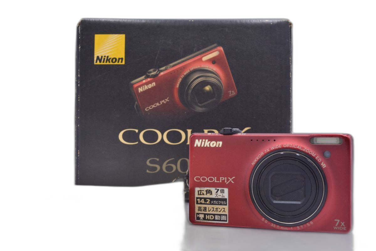 Compact Digital Camera Nikon Coolpix S6000 7X #Am5351