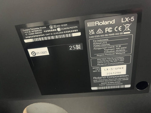 Roland Keyboard Electronic Piano 85452 Lx5Gpkr 25