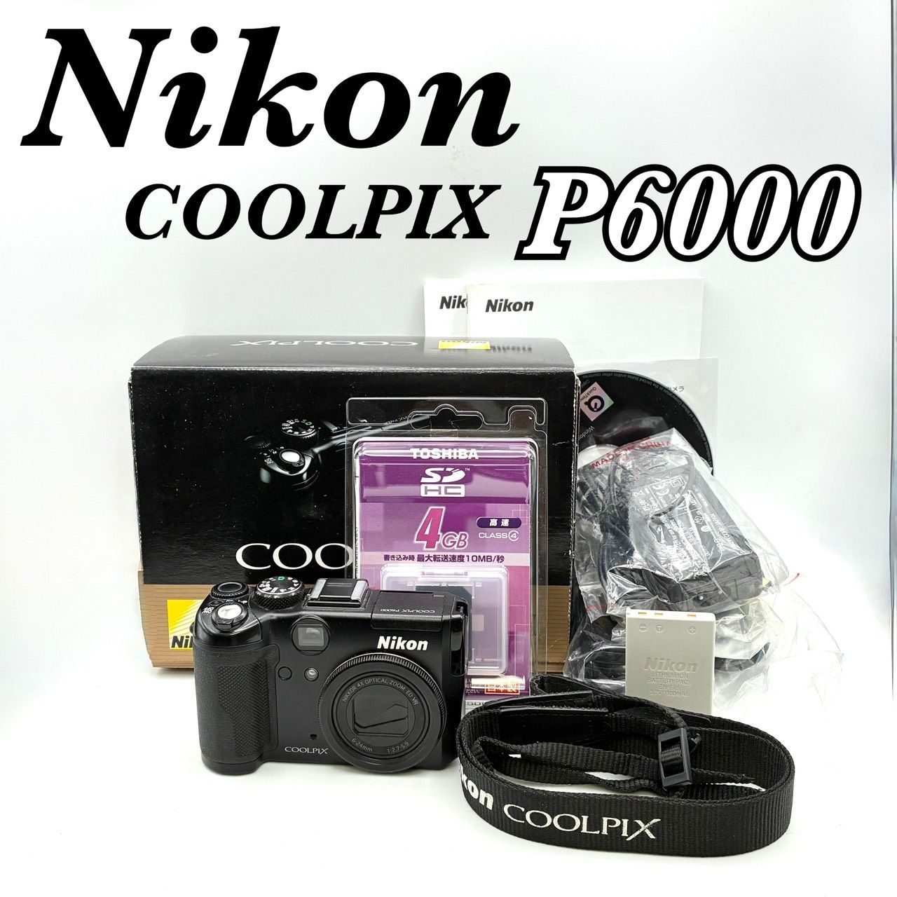 Nikon Compact Digital Camera Coolpix P6000 F2.7-5.9 6.0-24.0Mm Sdhc4Gb