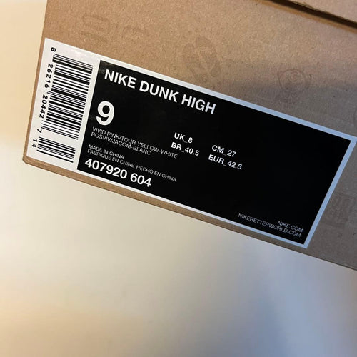 Fragment Design Sneakers Nike X Dunk High London