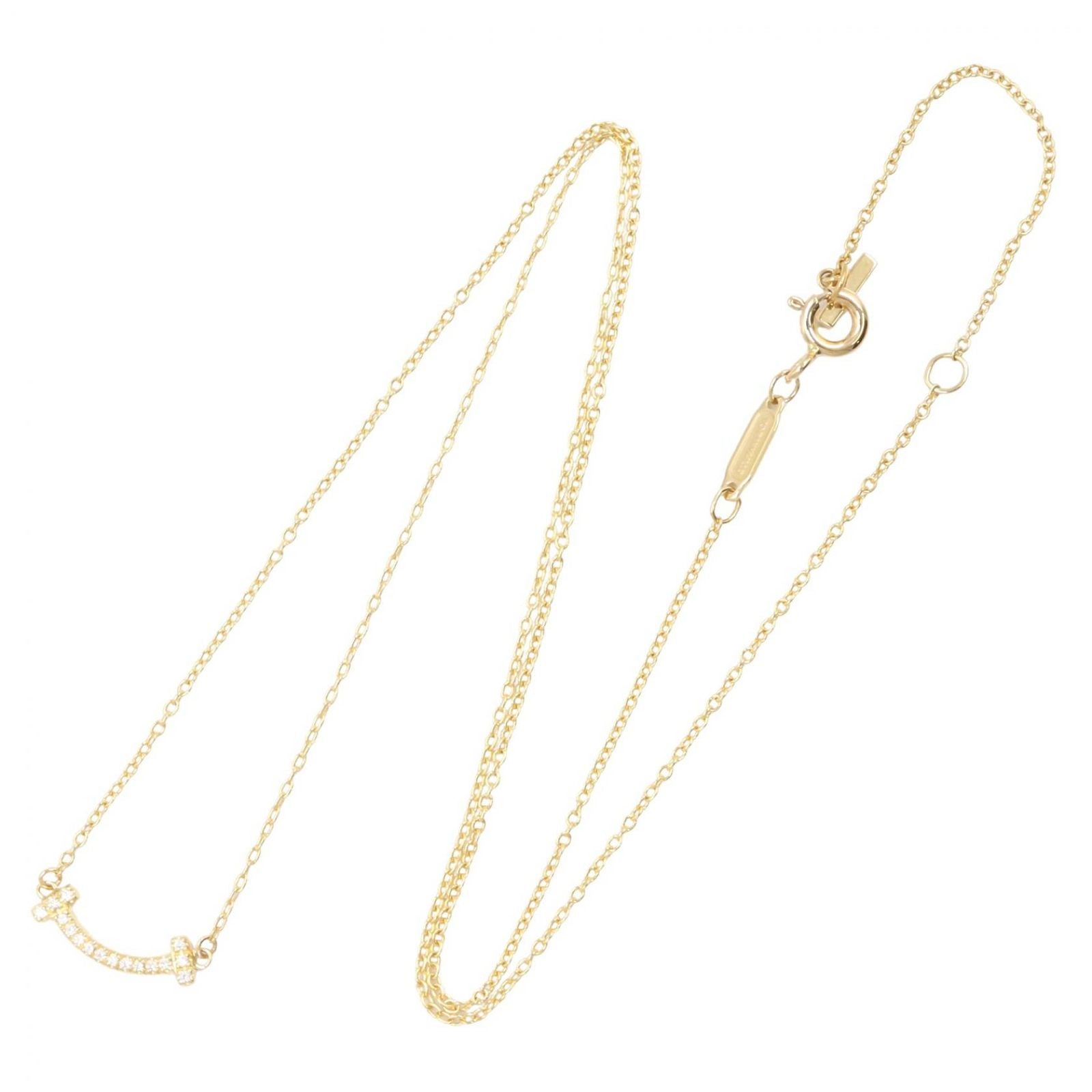 Tiffany Necklace Co T 62617683 40.5/45.5 K18