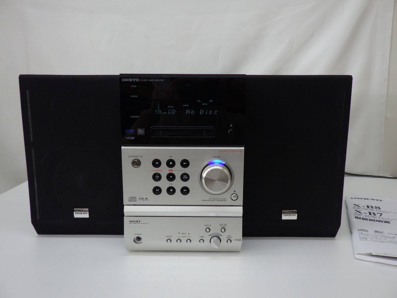 Mini -Component Onkyo Fr-B8 Cd/Md D-B8