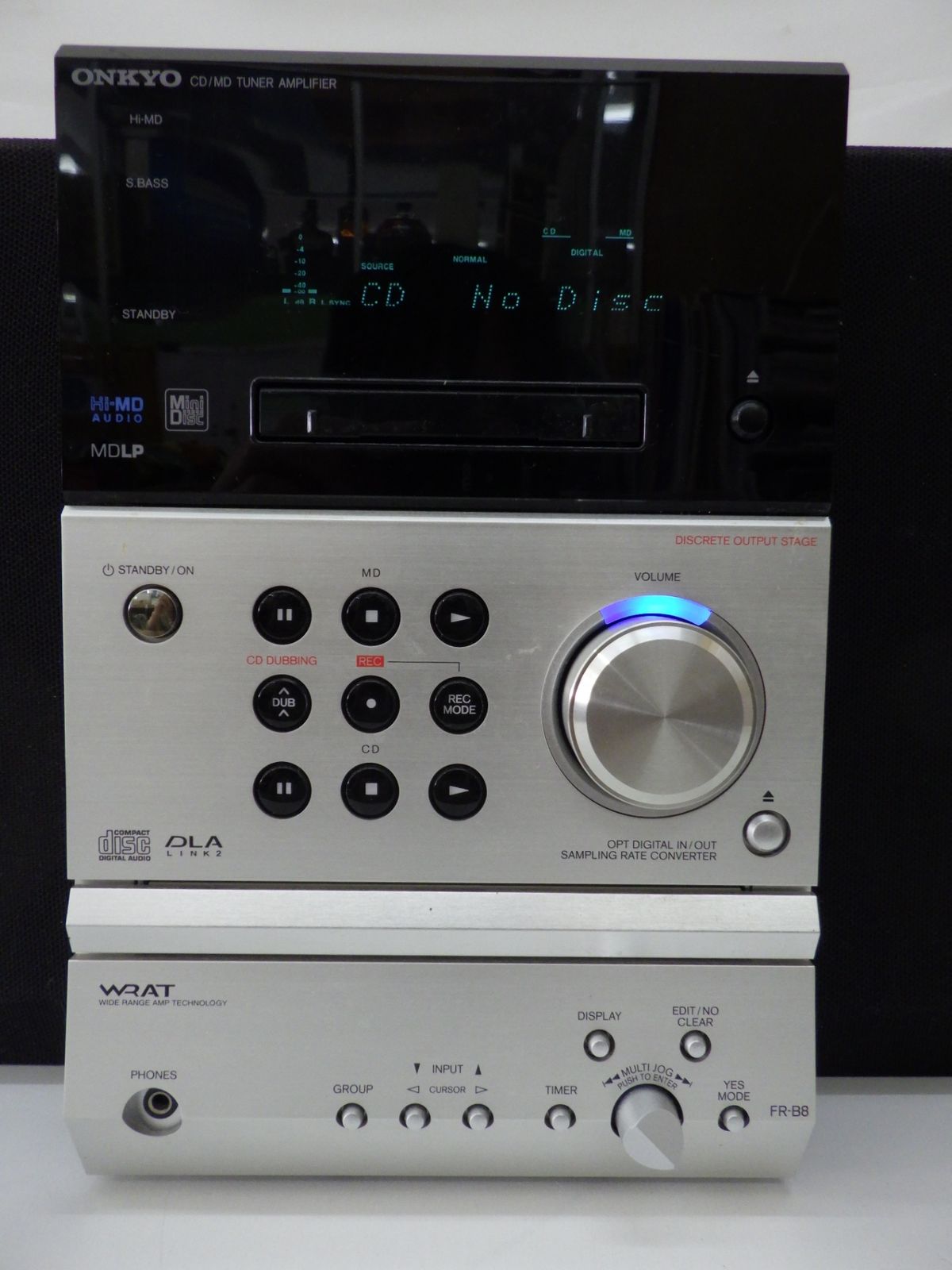 Mini -Component Onkyo Fr-B8 Cd/Md D-B8