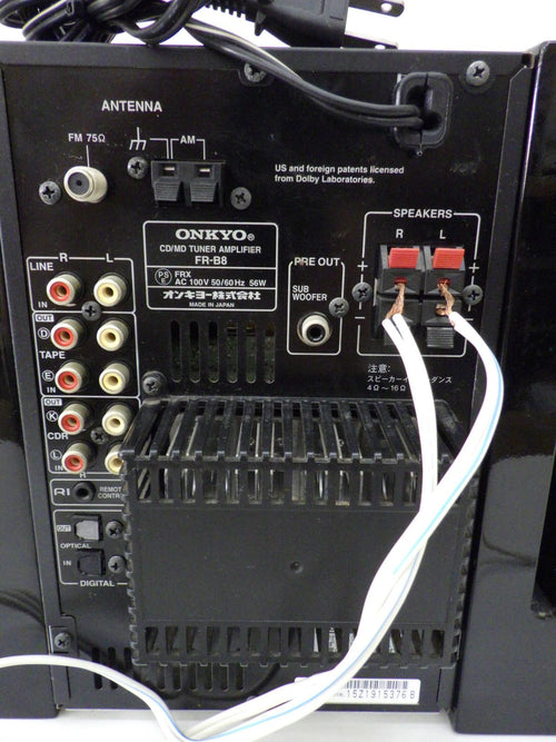 Mini -Component Onkyo Fr-B8 Cd/Md D-B8