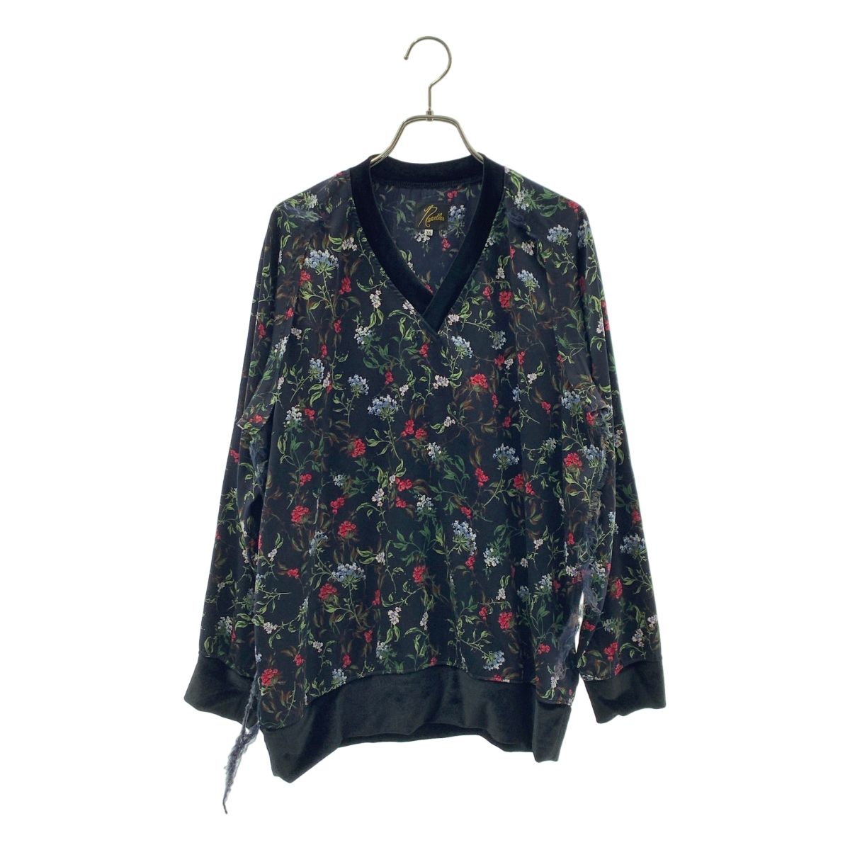 Others Needles L/S V Neck Tee-Poly Twill Sateen Xs