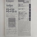Pioneer Cd Md Cassette Deck Pd-F25