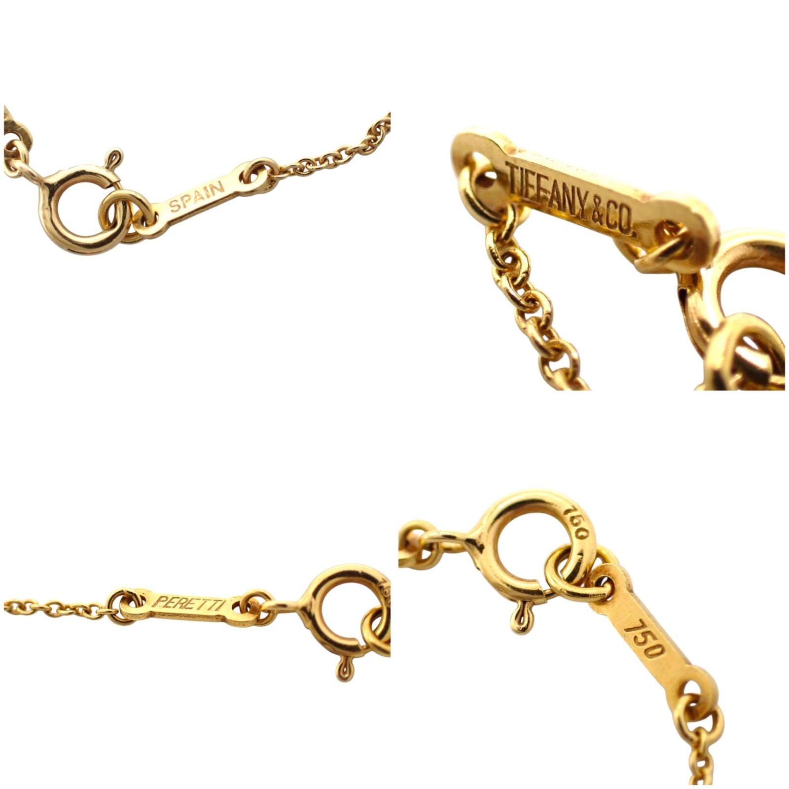 Tiffany Necklace Co. 750 K18 5034